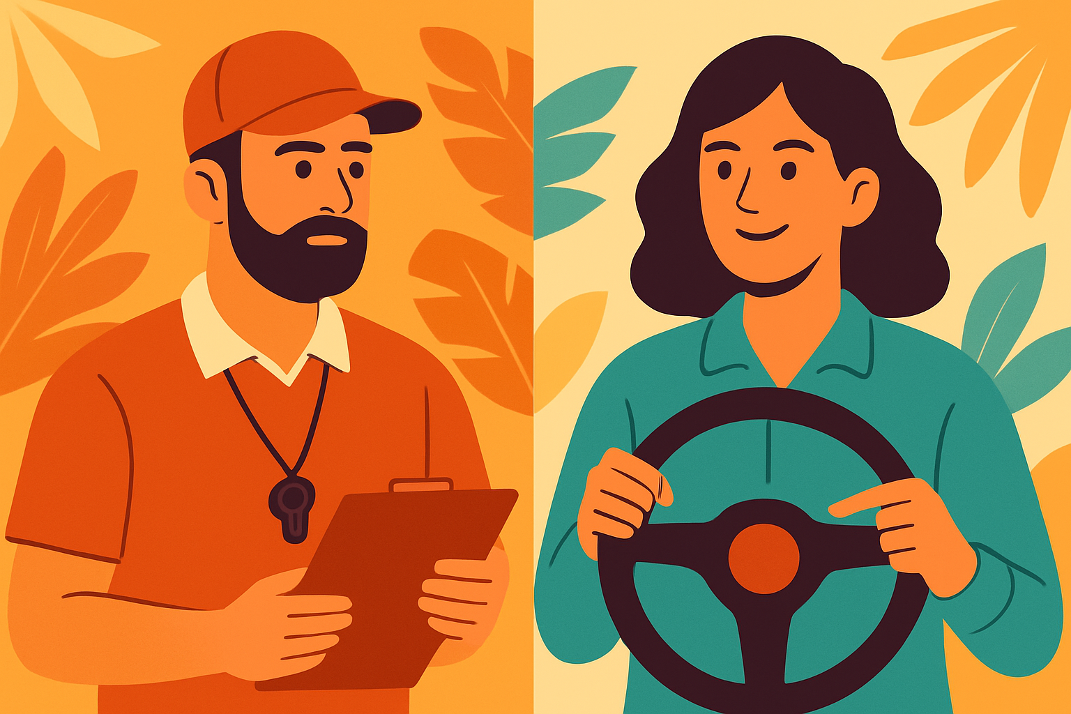 WHAT’S THE DIFFERENCE BETWEEN A SPORTS COACH AND A DRIVING INSTRUCTOR?